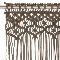 VIDAXL Rideau En Macrame Taupe 140x240 Cm Coton 9 VIDAXL Rideau En Macrame Taupe 140x240 Cm Coton -Auchan Boutique B2CD 1429