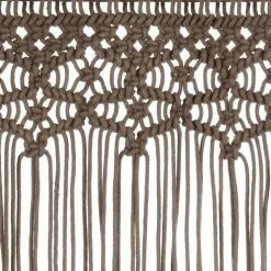 VIDAXL Rideau En Macrame Taupe 140x240 Cm Coton 10 VIDAXL Rideau En Macrame Taupe 140x240 Cm Coton -Auchan Boutique B2CD 1430