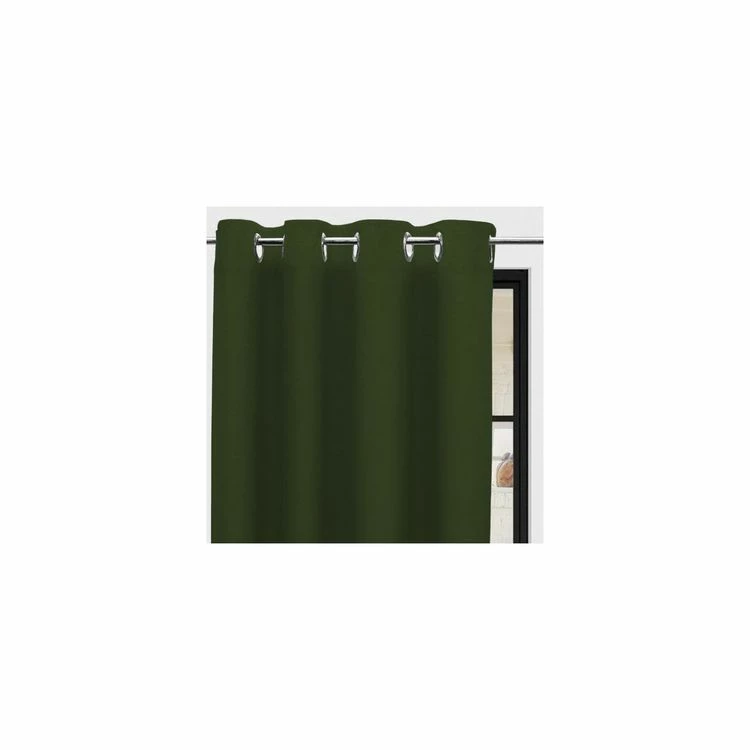 Soleil D'ocre Rideau à Oeillets Pur Coton 135x250 Cm PANAMA Vert, Par Soleil D'Ocre 3 Soleil D'ocre Rideau à Oeillets Pur Coton 135x250 Cm PANAMA Vert, Par Soleil D'Ocre