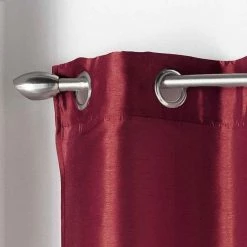 Paris Prix Rideau À Œillets Shana 140x240cm Bordeaux -Auchan Boutique B2CD 1464