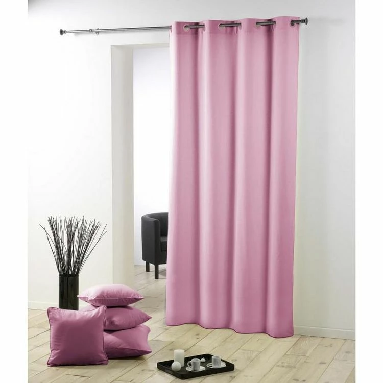 Paris Prix Rideau à Oeillets Essentiel 140x280cm Rose Dragée 3 Paris Prix Rideau à Oeillets Essentiel 140x280cm Rose Dragée