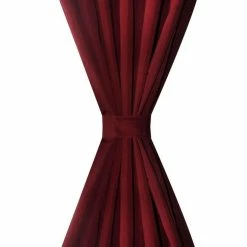 VIDAXL 2 Pcs Rideau A Passant Micro Satin Bordeaux 140 X 175 Cm -Auchan Boutique B2CD 1492