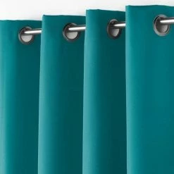 Paris Prix Rideau à Oeillets Essentiel 140x260cm Pétrole -Auchan Boutique B2CD 1497