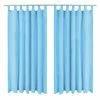 VIDAXL Rideau Occultant Avec Boucles 2 Pcs 140 X 225 Cm Turquoise