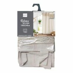 Paris Prix Rideau à Passants Samaya 140x240cm Naturel -Auchan Boutique B2CD 1534