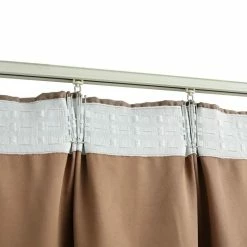 VIDAXL Rideaux Occultants Avec Crochets 2 Pcs Taupe 140x225 Cm -Auchan Boutique B2CD 1555