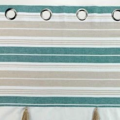 Paris Prix Rideau à Œillets Imprimé Naturaline 140x240cm Bleu -Auchan Boutique B2CD 160