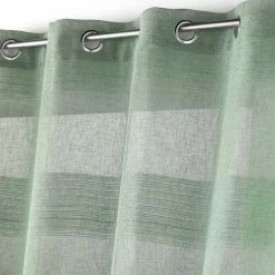 Paris Prix Rideau à Œillets Tissé Terraza 140x240cm Vert -Auchan Boutique B2CD 1611