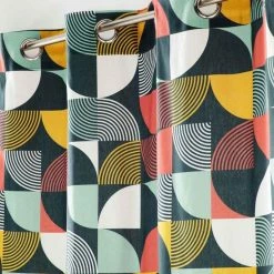 Paris Prix Rideau à Œillets Imprimé Rythmo 140x240cm Orange 7 Paris Prix Rideau à Œillets Imprimé Rythmo 140x240cm Orange -Auchan Boutique B2CD 1619