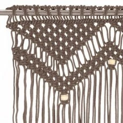 VIDAXL Rideau En Macrame Taupe 140x240 Cm Coton -Auchan Boutique B2CD 1624