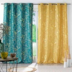 Paris Prix Rideau à Œillets Imprimé Belflor 140x260cm Émeraude 9 Paris Prix Rideau à Œillets Imprimé Belflor 140x260cm Émeraude -Auchan Boutique B2CD 1630