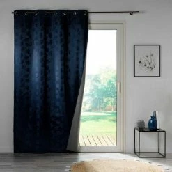 Paris Prix Rideau Occultant Lunella 140x260cm Bleu Marine -Auchan Boutique B2CD 1643