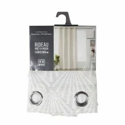 Paris Prix Rideau à Œillets Lonae 140x260cm Blanc 8 Paris Prix Rideau à Œillets Lonae 140x260cm Blanc -Auchan Boutique B2CD 1646