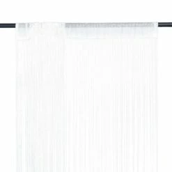 VIDAXL Rideau En Fils 2 Pcs 140 X 250 Cm Blanc