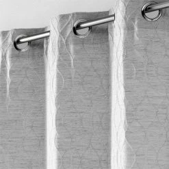 Paris Prix Rideau à Œillets Odyssea 137x260cm Gris -Auchan Boutique B2CD 1662