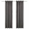 VIDAXL Rideaux Avec Anneaux En Metal 2 Pcs Coton 140x225 Cm Anthracite 2 VIDAXL Rideaux Avec Anneaux En Metal 2 Pcs Coton 140x225 Cm Anthracite -Auchan Boutique B2CD 1684
