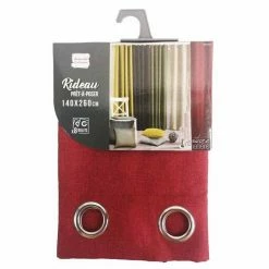 Paris Prix Rideau à Œillets Newton 140x260cm Carmin -Auchan Boutique B2CD 1703