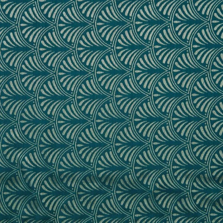 ATMOSPHERA Rideau à œillets Jacquard Lurex 140x260 Cm Art Déco Canard 4 ATMOSPHERA Rideau à œillets Jacquard Lurex 140x260 Cm Art Déco Canard – Image 2