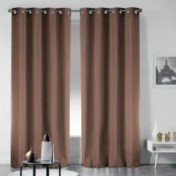 Paris Prix Rideau Occultant Noche 135x240cm Noisette -Auchan Boutique B2CD 1724