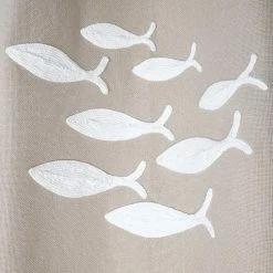 Lovely Casa Rideau à œillets 140x260 Cm Atlantide Naturel Coton 8 Lovely Casa Rideau à œillets 140x260 Cm Atlantide Naturel Coton -Auchan Boutique B2CD 1744