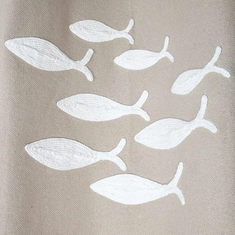 Lovely Casa Rideau à œillets 140x260 Cm Atlantide Naturel Coton 5 Lovely Casa Rideau à œillets 140x260 Cm Atlantide Naturel Coton – Image 3