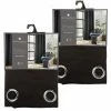 TOILINUX Lot De 2 Rideaux Occultants Louisa - 140 X 260 Cm - Noir
