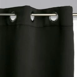 TOILINUX Lot De 2 Rideaux Occultants Louisa - 140 X 260 Cm - Noir 9 TOILINUX Lot De 2 Rideaux Occultants Louisa - 140 X 260 Cm - Noir -Auchan Boutique B2CD 1748