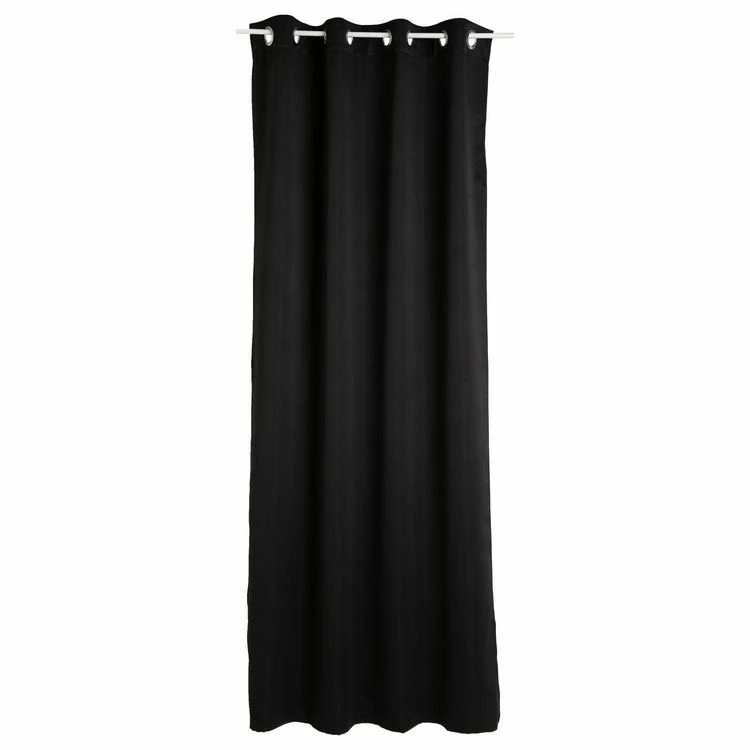 TOILINUX Lot De 2 Rideaux Occultants Louisa - 140 X 260 Cm - Noir 7 TOILINUX Lot De 2 Rideaux Occultants Louisa - 140 X 260 Cm - Noir – Image 5