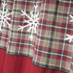 Lovely Casa Rideau à œillets 140x260 Megève Rouge 100% Coton -Auchan Boutique B2CD 1762