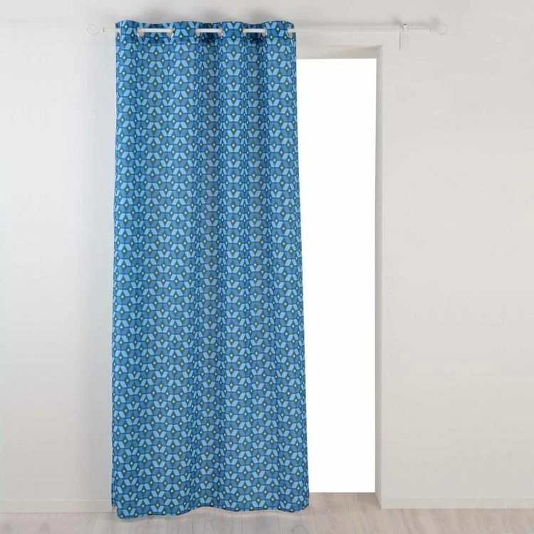 Paris Prix Rideau Imprimé Jodie 140x260cm Bleu 3 Paris Prix Rideau Imprimé Jodie 140x260cm Bleu