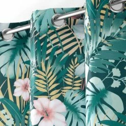 Paris Prix Rideau à Œillets Imprimé Kelly 140x260cm Bleu 6 Paris Prix Rideau à Œillets Imprimé Kelly 140x260cm Bleu -Auchan Boutique B2CD 1777