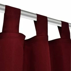 VIDAXL 2 Pcs Rideau A Passant Micro Satin Bordeaux 140 X 245 Cm -Auchan Boutique B2CD 1789