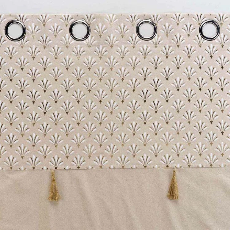 Paris Prix Rideau à Œillets Rafina 140x240cm Beige 5 Paris Prix Rideau à Œillets Rafina 140x240cm Beige – Image 3