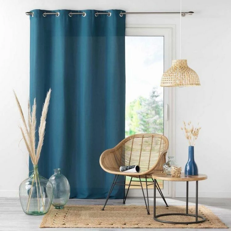 Paris Prix Rideau à Oeillets Absolu 140x260cm Bleu Indigo 3 Paris Prix Rideau à Oeillets Absolu 140x260cm Bleu Indigo