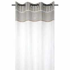 Lovely Casa Rideau à œillets 140x260 Cm Adelaïde Naturel Coton