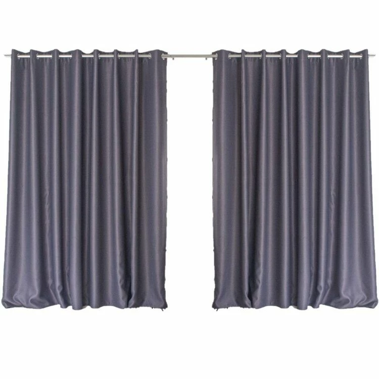TOILINUX Lot De 2 Grands Rideaux Unis Occultants Avec œillets - 300 X 240 Cm - Gris Foncé 3 TOILINUX Lot De 2 Grands Rideaux Unis Occultants Avec œillets - 300 X 240 Cm - Gris Foncé