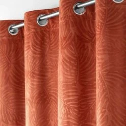 Paris Prix Rideau Occultant Analia 140x240cm Terracotta -Auchan Boutique B2CD 1841