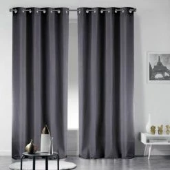 Paris Prix Rideau Occultant Noche 135x240cm Gris Ardoise 12 Paris Prix Rideau Occultant Noche 135x240cm Gris Ardoise -Auchan Boutique B2CD 1849