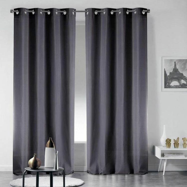 Paris Prix Rideau Occultant Noche 135x240cm Gris Ardoise 7 Paris Prix Rideau Occultant Noche 135x240cm Gris Ardoise – Image 5