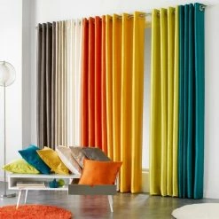 Paris Prix Rideau à Oeillets Shana 140x240cm Noisette -Auchan Boutique B2CD 185