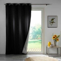 Paris Prix Rideau Occultant Darko 140x260cm Noir -Auchan Boutique B2CD 1857