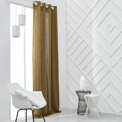 TODAY Rideau à œillets En Polycoton PANAMA -Auchan Boutique B2CD 1865