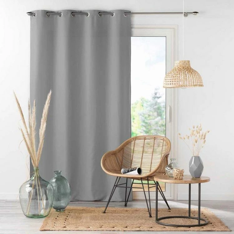 Paris Prix Rideau à Oeillets Absolu 140x260cm Gris 3 Paris Prix Rideau à Oeillets Absolu 140x260cm Gris