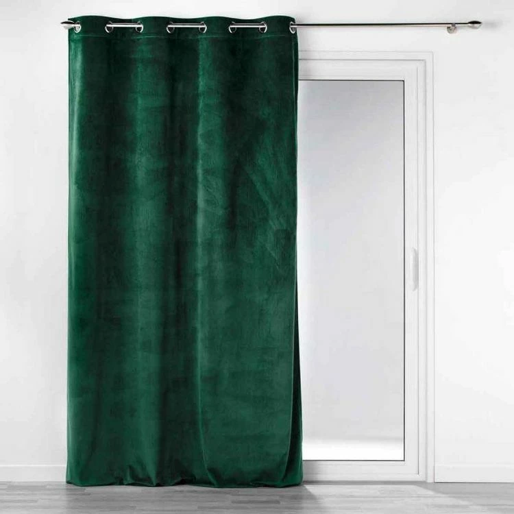Paris Prix Rideau à Œillets Casual 140x260cm Vert 3 Paris Prix Rideau à Œillets Casual 140x260cm Vert
