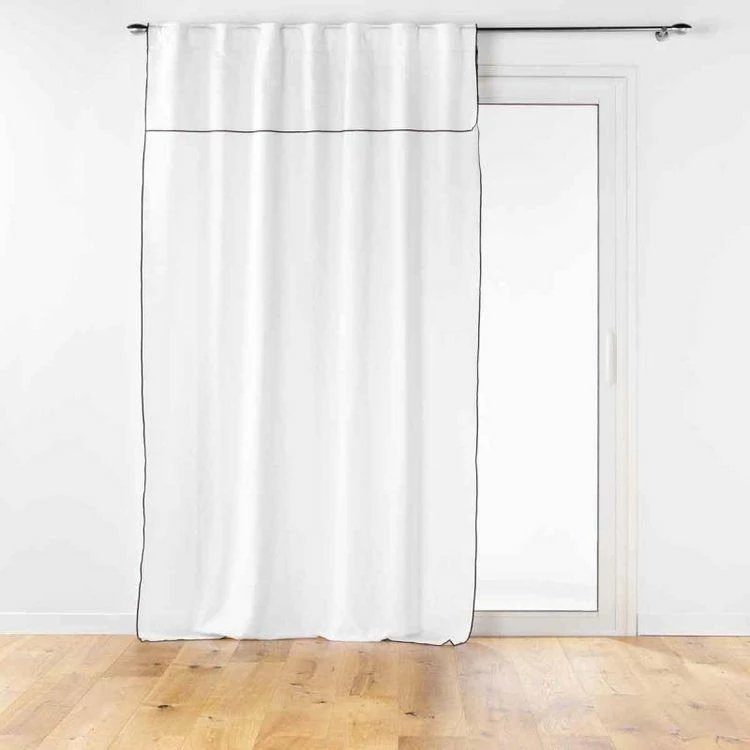 Paris Prix Rideau à Passants Mistraline 140x240cm Blanc 3 Paris Prix Rideau à Passants Mistraline 140x240cm Blanc