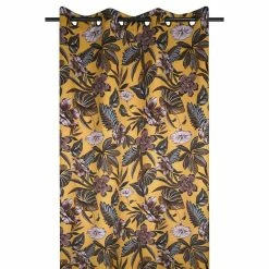 Lovely Casa Rideau à œillets Occultant 140x260 Cm Curiosity Moutarde