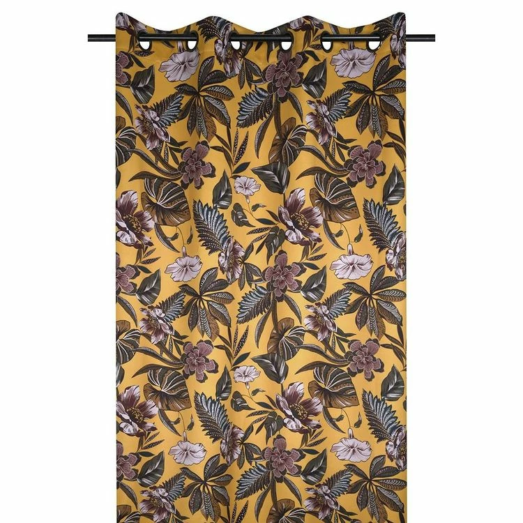 Lovely Casa Rideau à œillets Occultant 140x260 Cm Curiosity Moutarde 3 Lovely Casa Rideau à œillets Occultant 140x260 Cm Curiosity Moutarde