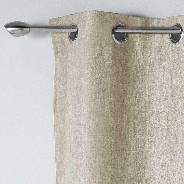 Paris Prix Rideau à Œillets Newton 140x260cm Beige 4 Paris Prix Rideau à Œillets Newton 140x260cm Beige – Image 2