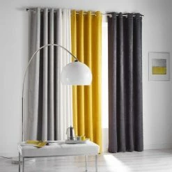 Paris Prix Rideau Occultant Opacia 140x240cm Jaune -Auchan Boutique B2CD 197
