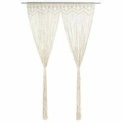 VIDAXL Rideau En Macrame 140x240 Cm Coton